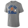 thumbnail image 2 of Men's Fanatics Heather Gray New York Mets Nostalgia Tri-Blend T-Shirt, 2 of 3