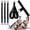 BLACK, variant on MANUEKLEAR Multifunction Pedal Resistance Band With Handle, 3 Tube Adjustable 30/40/50LB Foot Pedal Puller Resistance Bands Tension Rope For Men Women Full Body Workout Home Gym