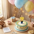 thumbnail image 4 of Goleeg Construction Birthday Candle - Digger Birthday Candles Numbers, Number 7 Birthday Candles, Yellow & Blue Construction Party Decorations, Excavator Birthday Decorations for Party Celebration, 4 of 6