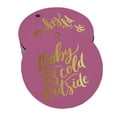 thumbnail image 1 of Inkdotpot Pack Of 50 Real Gold Foil Paper Tags Baby It's Cold Outside Baby Shower Favor Hang Tags, 1 of 7