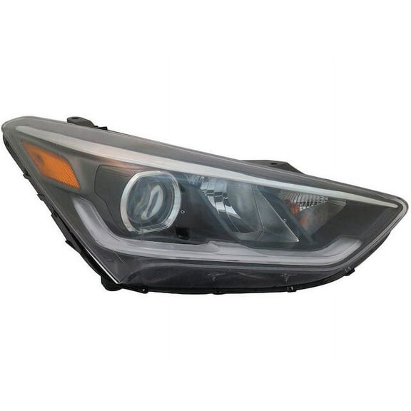 Right Headlight Assembly - Compatible with 2017 - 2018 Hyundai Santa Fe Sport Utility