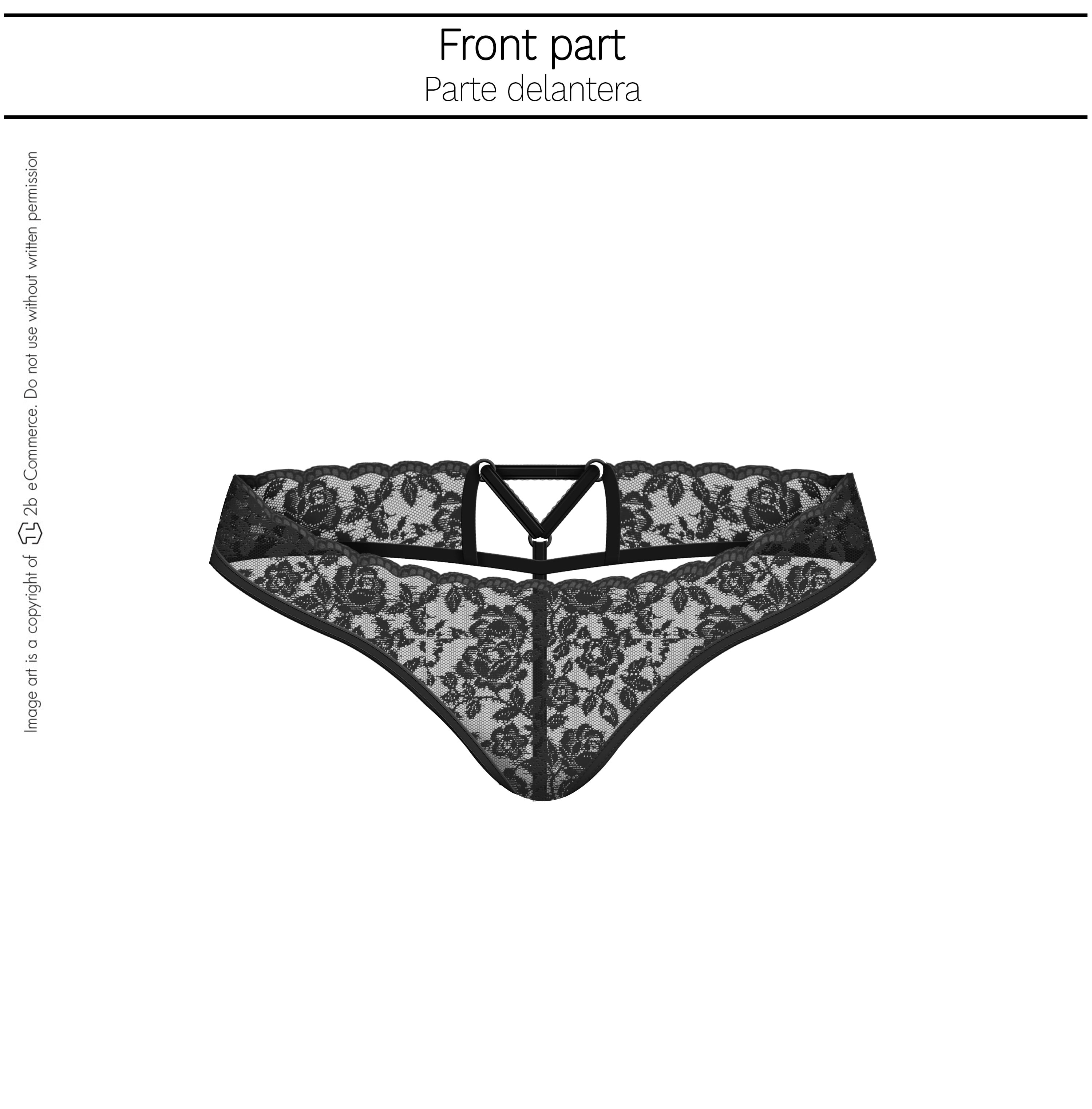 Essentials 4-Pack Lace Stretch Thong Panty Mujer