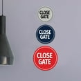 thumbnail image 4 of Signs ByLITA Circle Close Gate Sign (Ivory/Dark Brown) - Small, 4 of 6