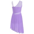thumbnail image 5 of iixpin Kids Girls Modern Lyrical Dance Dress Shiny Latin Jazz Ballet Dance Performance Lyrical Outfit Light Purple 10, 5 of 6