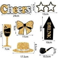 thumbnail image 3 of Event & party supplies,30 Pieces Black Golden Photo Booth Props For Birthday Wedding New Year Mix Of Hats Lipstick Tie Crowns And More Funny Selfie Props, 3 of 8