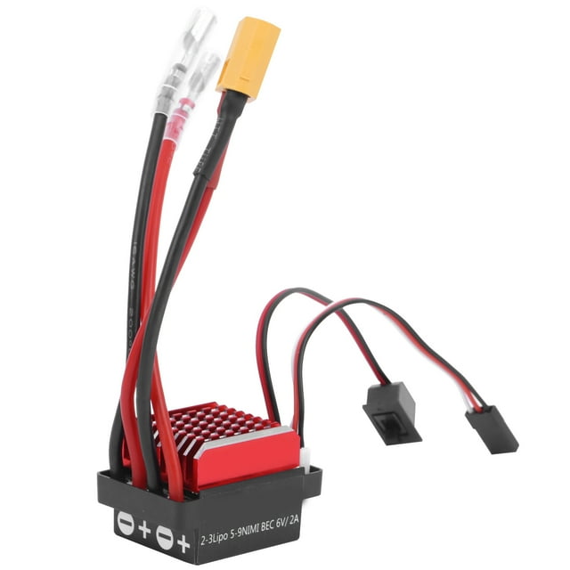 Bidirectional ESC, Aluminum Alloy Heat Dissipation, Multiple Protections for RC Crawler Car, 1/10 RV Overland Car