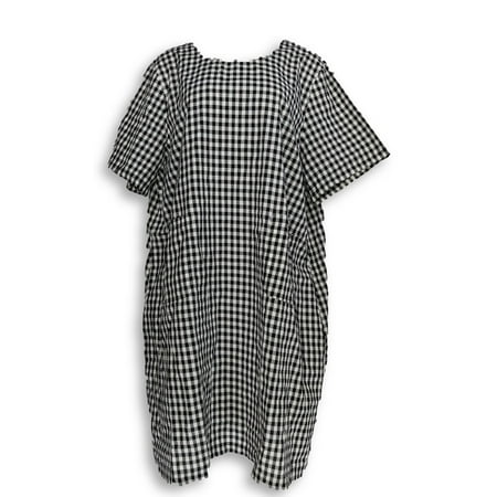 Country Store Plus Sz Dress 2X Plaid Knee Length w/ Pockets (Best Way To Store Dresses)