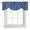 Navy Blue White, variant on Tie Up Valances for Windows, Blue Moroccan Adjustable Valance Curtains Window Treatment for Living Room, Retro Country Geometric Quatrefoil Plaid Rod Pocket Kitchen Curtains & Drapes 42x12 Inch