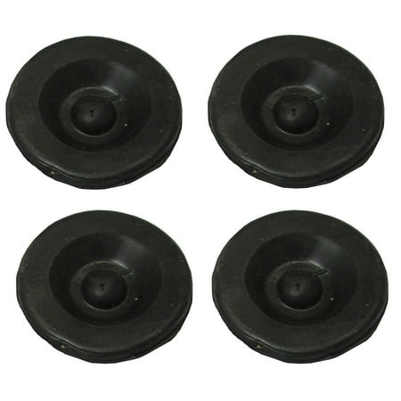 (4) New Black Rubber Grease Plug Hub Dust Caps for AL-KO Trailer Camper RV (Best Grease For Ak 47)