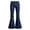 Dark Blue, variant on lnmuld Kids Button Fly Classic Plaid Print High Waist Flared Pants Light Blue,7-8 Years