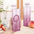 thumbnail image 4 of Initial O Tumbler Cup Gifts, Monogrammed Gifts for Women, Personalized Tumblers with Lids and Straws for Women 20oz, Personalized Gifts for Girls Women Mom Teacher Birthday Wedding Graduation, 4 of 6