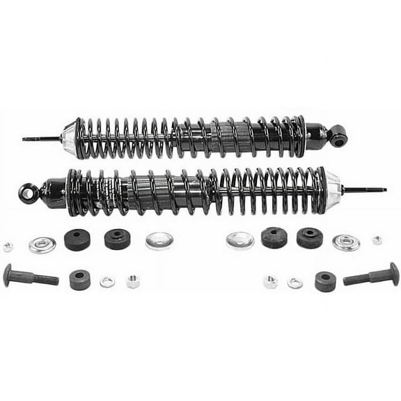 Rear Shock Absorber and Coil Spring Assembly - Compatible with 1992 - 2002 Ford Crown Victoria 1993 1994 1995 1996 1997 1998 1999 2000 2001