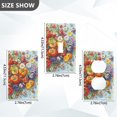 thumbnail image 7 of Yayeee Toggle Light Switch Wall Plate 1-Gang 4.5"x2.7" Home Decorative Outlet Cover, Purple Floral Tomatoes, 7 of 7