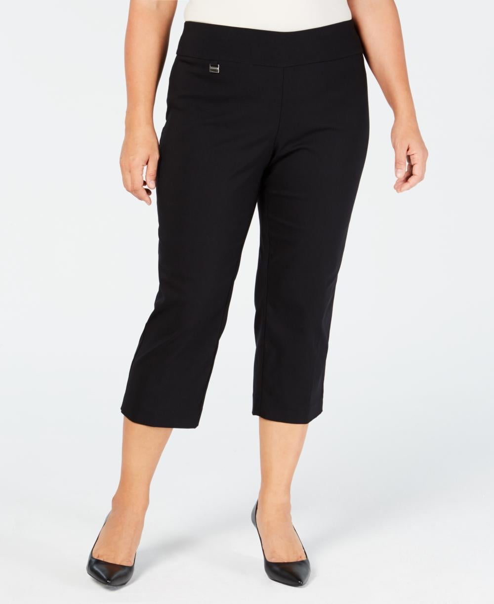 walmart plus size black pants