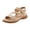 Khaki, variant on Womens Walking Sandals Open Toe Arch Support Orthopedic Shoes Thick Soft Sole Breathable Footbed Slingback Summer Dress Shoes Khaki Size 6.5