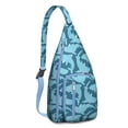 thumbnail image 1 of Cute Underwater Shark Sling - Smiling Cartoon Shark with Tropical Fish Design (Beach Vacation Must-Have), 1 of 4