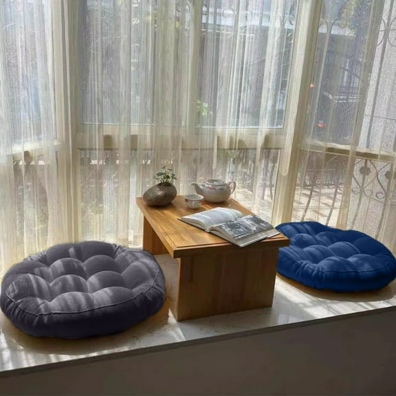 Clearance Today Sales! Round Knitted Cotton Memory FoamSeat Cushion, Winter Inspired, Classic Vintage Style Pattern, Office Cushion Warehouse Sale