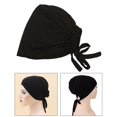 thumbnail image 4 of 2x para la cabeza del cáncer de quimio Gorros musulmanes Gorros elásticos para la cabeza Gorros Hijab de redecilla Hugo Sombrero Turbante Étnico, 4 of 10