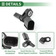 thumbnail image 4 of Unique Bargains ABS Wheel Speed Sensor Front Right Passenger Side ABS Sensor No.WHT003860/6Q0927804A for Audi A1 A3 TT Q3 for VW Polo Golf Passat Tiguan Touran, 4 of 7