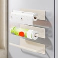 thumbnail image 4 of Paper Towel Rack, Magnetic Kitchen Wall Mount Organizer, No Drill Roll Holder for Paper Towels Plastic Wrap and Cleaning Cloths, Space Saving Counter Storage, 4 of 6