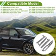 thumbnail image 3 of Rear Left Passenger Side Front Passenger Side Rear Right Passenger Side Door Panel Handle Pull Trim Cover for BMW X5 E70 2007-2013 Gray ABS 1 Set, 3 of 6