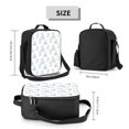 thumbnail image 2 of Vsdgher Playful Polar Bear Pals Pattern Reusable Lunch Box, Insulated Lunch Bag Thickened Thermal Leakproof Lunch Tote Bag for Adult Office & Travel Picnic, 2 of 7