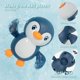 thumbnail image 4 of Kunmingshisd Juguetes de baño Wind up Backstroke Natación Pingüinos para niños 18M+ (Azul), 4 of 4