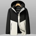 thumbnail image 4 of Chaqueta de plumón corta de lujo para mujer, de invierno, acolchada, con relleno de plumón de pato, forro extraíble, chaquetas para hombre, abrigo impermeable para parejas, 4 of 4