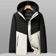 thumbnail image 2 of Chaqueta de plumón corta de lujo para mujer, de invierno, acolchada, con relleno de plumón de pato, forro extraíble, chaquetas para hombre, abrigo impermeable para parejas, 2 of 5