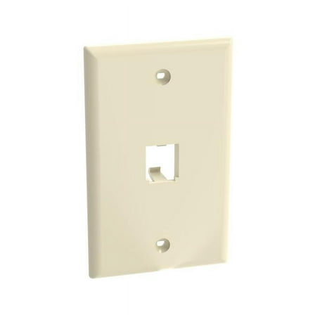 Panduit CFP1EI Mini-Com Classic Faceplate, Single-Gang, 1-Port, Ivory