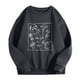 thumbnail image 1 of Mujer Vintage Divertido Suelto Manga Larga Cuello Redondo Shift Impreso Sudadera Divertida Blusa Con Estampado De Plantas Pompotops  gfhjh19105, 1 of 1