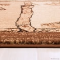 thumbnail image 7 of Brown Cabin with Moose and Bear Animal Wildlife Area Rug (3' 9" x 5' 1"), 7 of 7