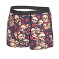 thumbnail image 2 of Balery Skull rock music record Men's Boxer Briefs, Soft and Breathable Cotton Underwear with nylon Waistband-XX-Large, 2 of 9
