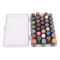 thumbnail image 4 of 35 Colors Mini DIY Kids Ink Pad Water Based Stamp Pad Cute Broad Bean Shape Fingerprint Ink Pad for Kids for Paper Wood, 4 of 8