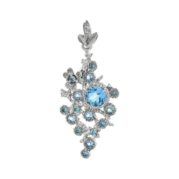 Blue Topaz Gemstone Pendant
