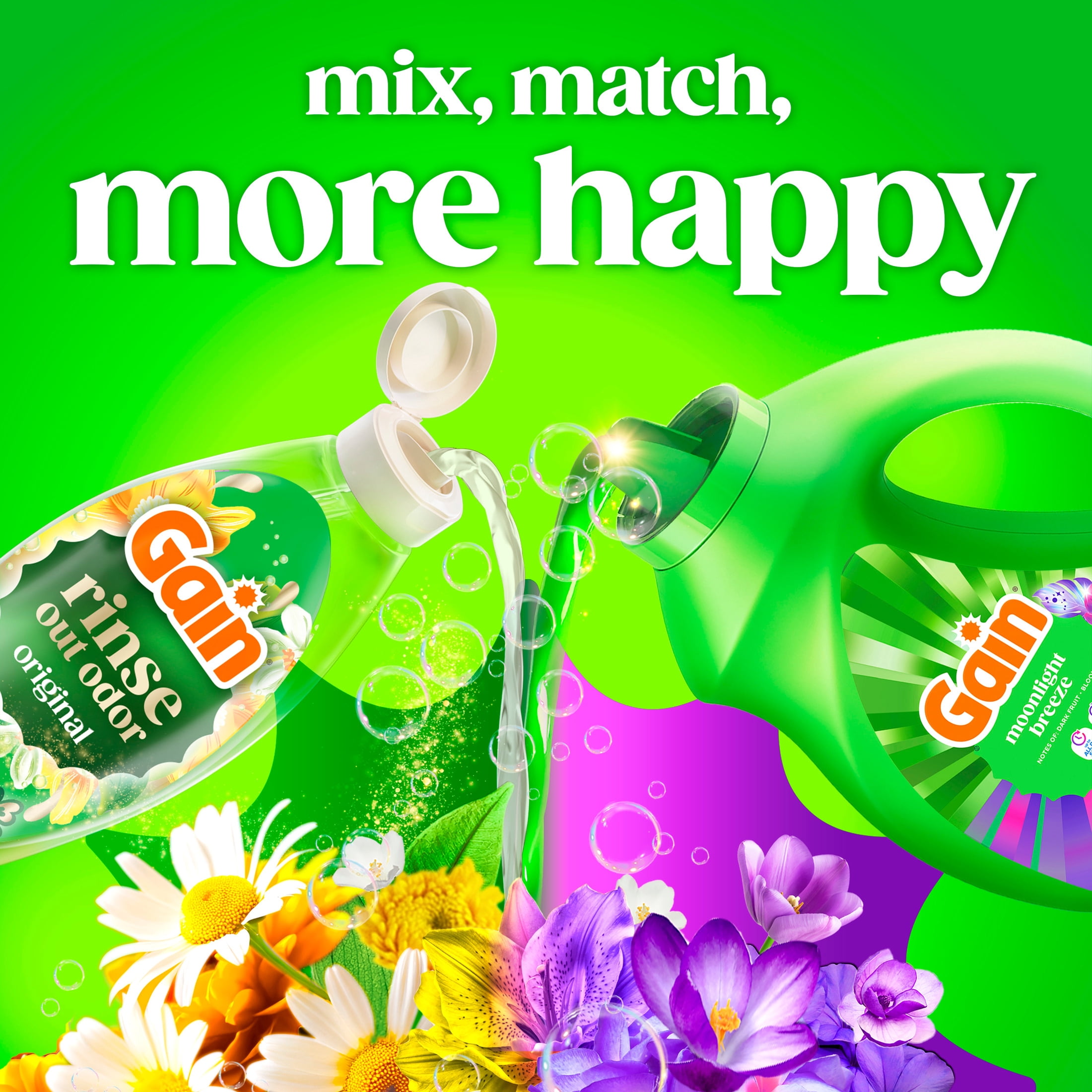 Gain Rinse Laundry Odor Remover, HE Compatible Original Scent, 62 fl oz