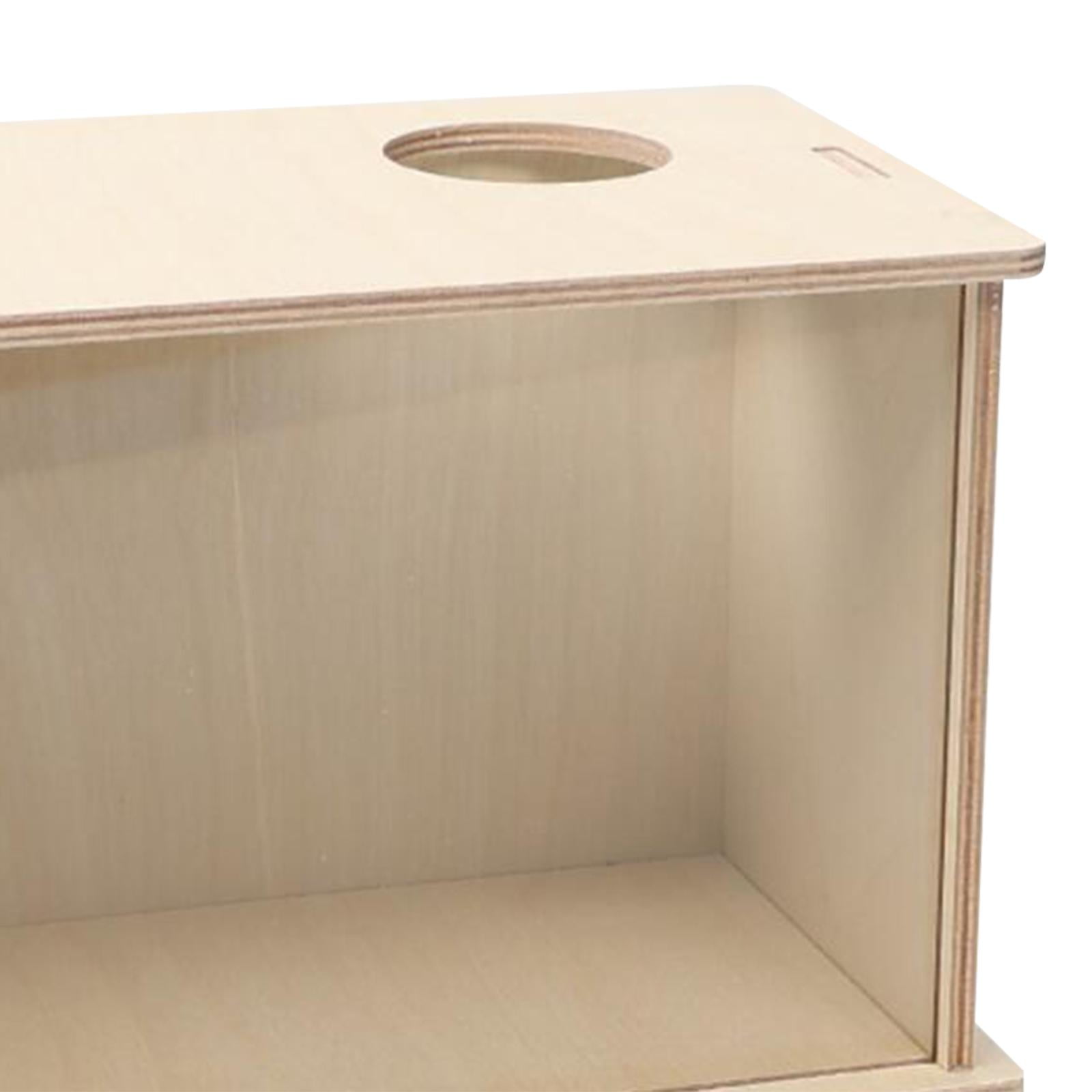 Hamster Digging Box Hamster Sand Bath Box Bed Visible Playing Hideout Rest Hutch Bathroom Sand Bath Container for Gerbils Chinchillas Mice , 25cmx15cmx15cm