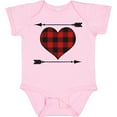 thumbnail image 3 of Inktastic Buffalo Plaid Valentines Day Heart Boys or Girls Baby Bodysuit, 3 of 5