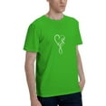 thumbnail image 2 of Faith Men'S Basic Short Sleeve T-Shirt Green Small, 2 of 5