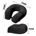 thumbnail image 3 of Bookishbunny 2 Pack Memory Foam Large U Shape Travel Pillow Neck And Head Support, 3 of 6