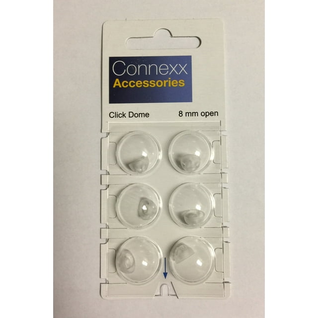 Siemens Signia Click Dome 8 mm Open For RIC Hearing Aids 6 Domes Each