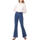thumbnail image 2 of INSPIRE CHIC Pantalones Largos Vintage para Mujeres Clásicos de Cintura Alta, Jeans de Campana de Mezclilla, Azul Claro M, 2 of 8
