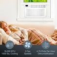 thumbnail image 4 of Amana 18,000 BTU 230V Window-Mounted Air Conditioner with Remote Control,  AMAP182CW, 4 of 14