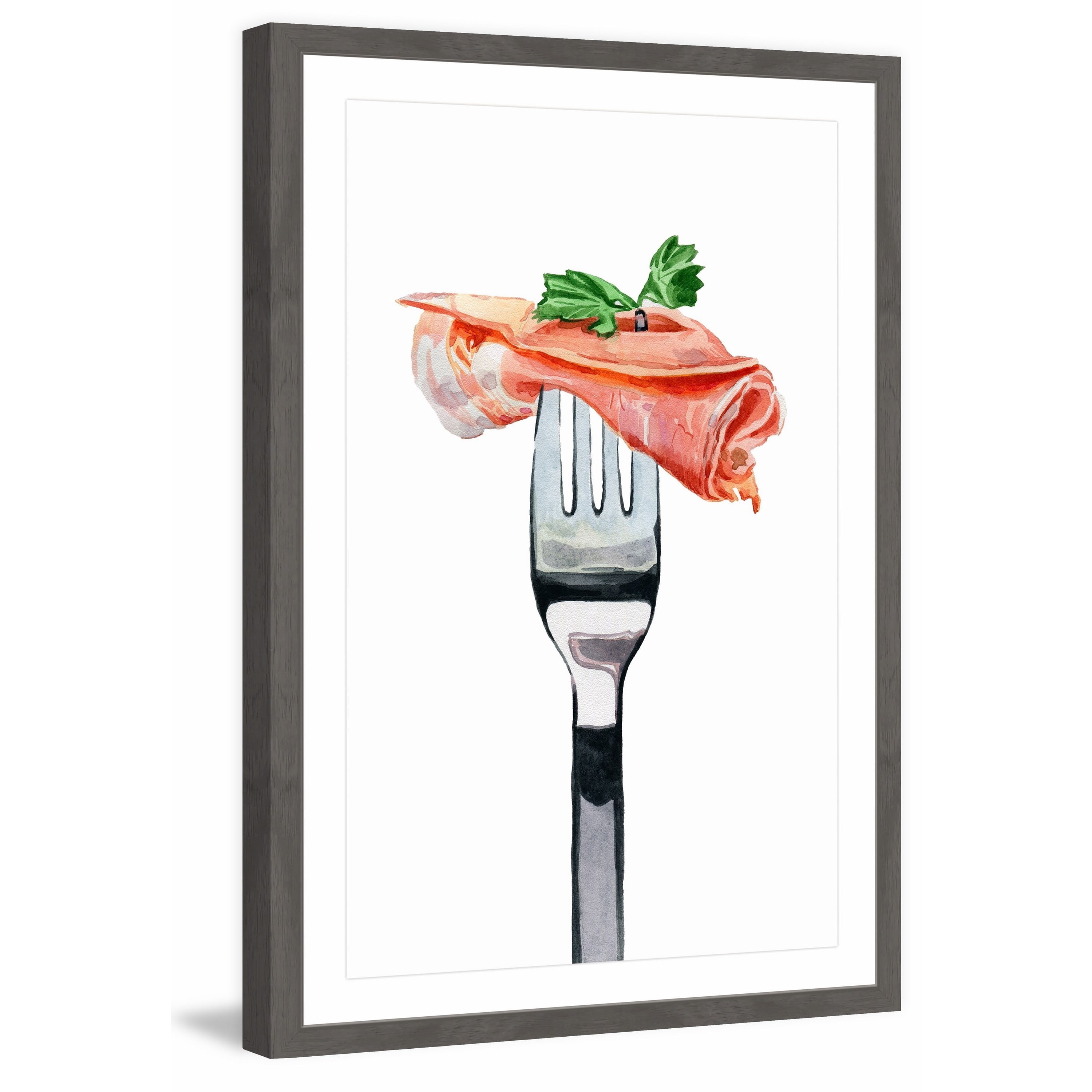 "Put a Fork in It" Framed Painting Print