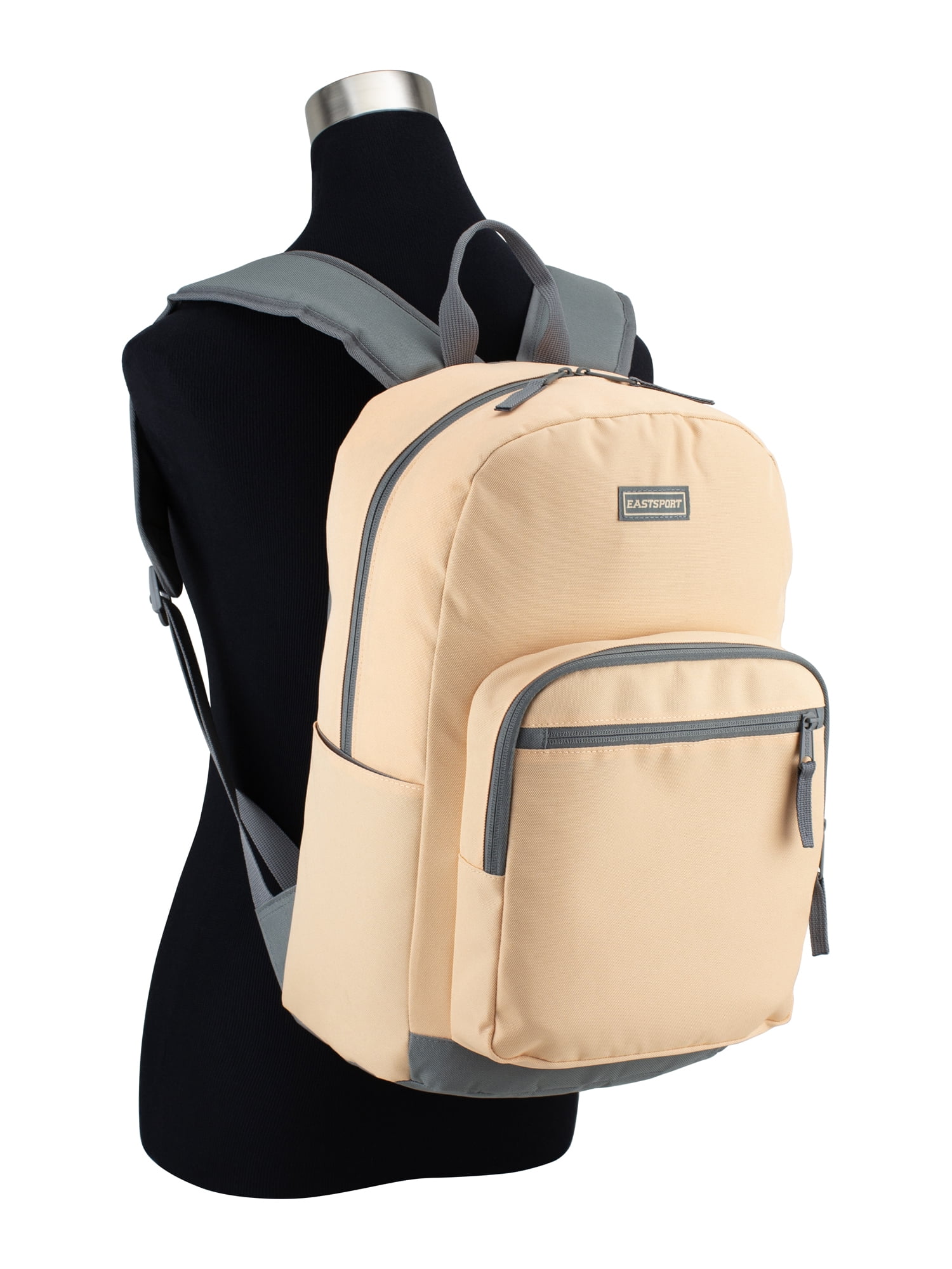 Eastsport Unisex 17" Backpack & Lunch Box 2-Piece Set, Apricot Ice