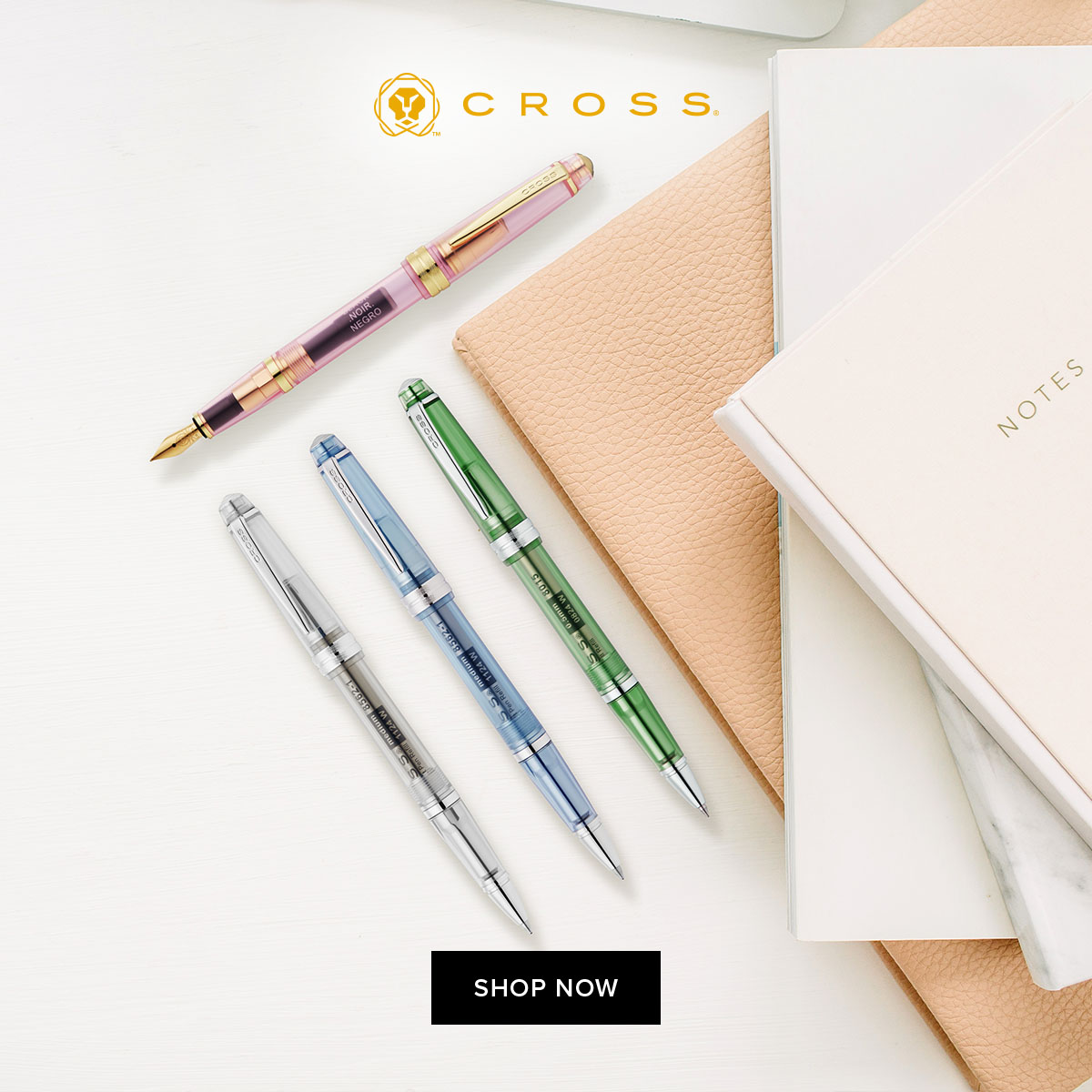 Cross Bailey Light Translucent Green Resin with Bright Chrome Internal Mechanism and Chrome-plated Appointments Rollerball Pen