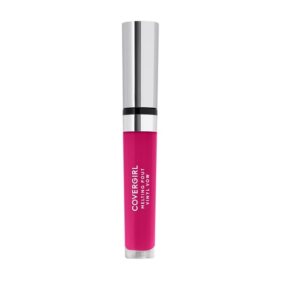 COVERGIRL Melting Pout Vinyl Vow, Vibrant Thing, 0.11 oz, Lip Gloss, High Shine, Lipstick, Shiny Lip Gloss, Hydrating Lip Gloss, Full Coverage Color