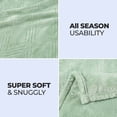 thumbnail image 5 of Superior Alaska Diamond Fleece Blanket 66" x 90", Lightweight Soft Bed Blankets, Twin Size, Sea Foam, 5 of 9