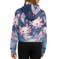 thumbnail image 2 of Chaqlin Cute Axolotl Stars Tunic Tops with Pocket Long Sleeve Lightweight Girls Hoodies Comfy Casual for Travel Size 7-8, 2 of 7