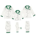 thumbnail image 7 of Zwiiyzr Family Christmas Pajamas Matching Sets for Dad Parent Child Outfit Christmas Set Printed Home Clothes Sleepwear Set Father Style White-Dad, 7 of 7
